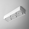 Lampa natynkowa AQForm Squares Mini 111 x 3 Qrled Surface Biały Struktura