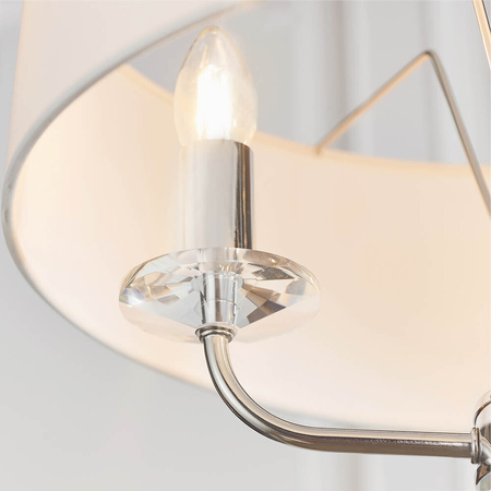 Endon Lighting Lampa wisząca 60129 biały/chrom