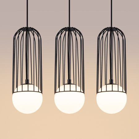 Sollux Lighting Lampa wisząca BRINA 3L czarna SL.1334