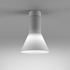Lampa natynkowa AQForm Modern Glass Flared E27 WP Surface Biały Struktura