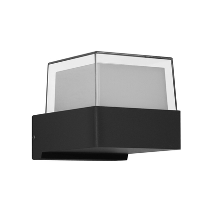 Kinkiet zewnętrzny Italux Marti OWL-4642-3K Czarny piaskowany