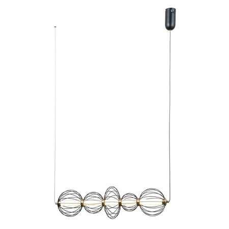 Lampa wisząca Italux Rabel PND-344221-5-BK Czarny mat