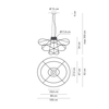 Lampa wisząca Axo Light Hoops 4 Gold