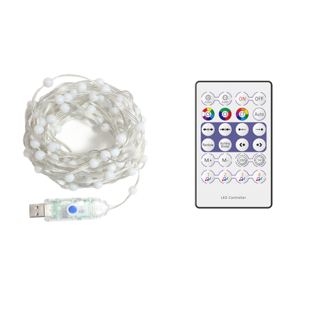 Eko-Light Girlanda Wizard Kulka 5m 100LED RGB EK1389 BIAŁY