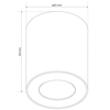 Lampa sufitowa Zuma Line EDO777338 LAMPA SUFITOWA KLARS BIAŁA