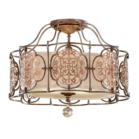 Lampa sufitowa Elstead Lighting Marcella brąz FE-MARCELLA-SF