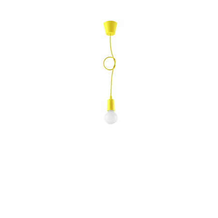 Sollux Lighting Lampa wisząca DIEGO 1 żółta SL.0578