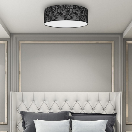 Milagro Lampa Sufitowa SATINO SILVER 3xE27 Ø60cm MLP7330 CZARNY