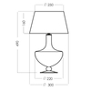Lampa 4concepts OXFORD Czarno-Złoty