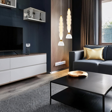 Milagro Lampa wisząca LUCCO amber 18W ML1416 BURSZTYN