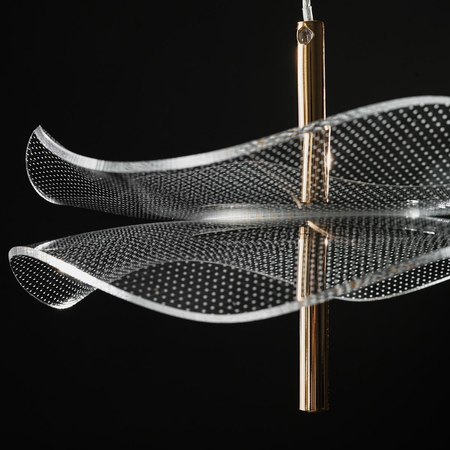 Żyrandol Mariposa różowe złoto