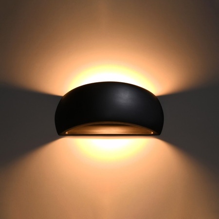 Sollux Lighting Kinkiet ceramiczny PONTIUS czarny SL.0876