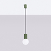 Sollux Lighting Lampa wisząca HALO 1 zielona oliwka SL.1724