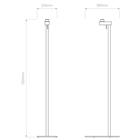 Lampa podłogowa Astro Venn Floor 1433025 Brązowy