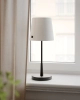 Lampa stołowa By Rydens Lumi H48,5 cm E27 czarny/biały