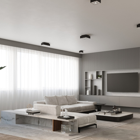 Sollux Lighting Plafon MONO 4 czarny SL.0073