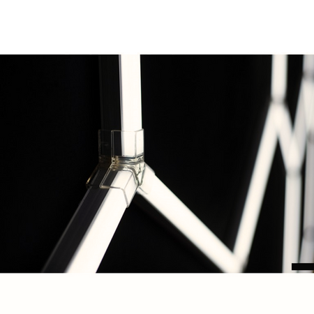 Modułowy system oświetleniowy autogamma HEXAGON LED 243 x 483 cm 3500K aluminium