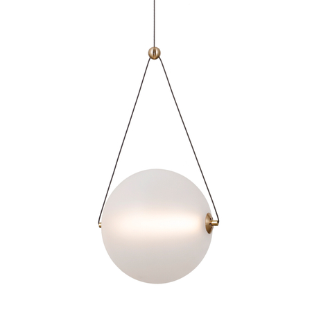 Lampa wisząca Italux Rastia PND-34361-L-HBR-OPAL złoty