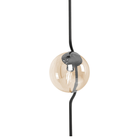 Lampa wisząca Kaja VELA K-5335 bursztynowy, czarny