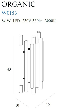 Kinkiet Maxlight W0186 chrom