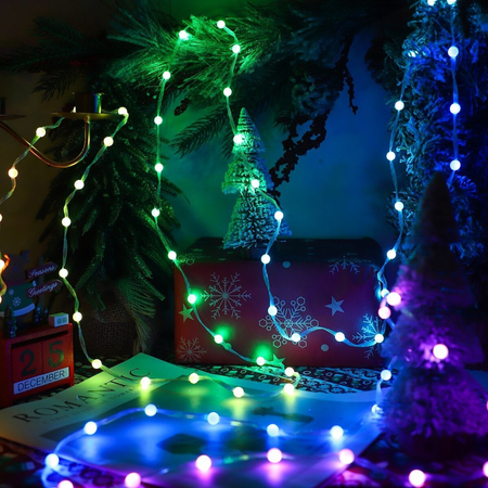 Eko-Light Kurtyna Wizard Kulka 2WIZARD2m 400LED RGB EK1390 BIAŁY