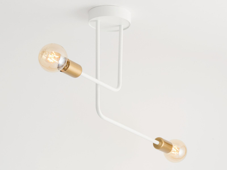 Sigma 32379 GINO 2 plafon biały złoty