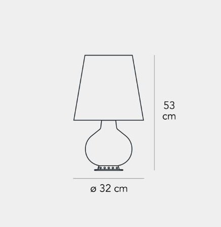 Lampa stołowa Fontana Arte F185305200OTNE Fontana