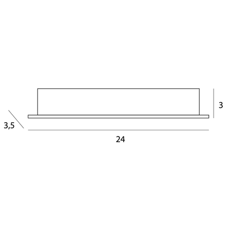 MAXLIGHT H0138 OPRAWA WPUSTOWA X-LINE, DO SKOMPLETOWANIA Z TRAFO HT0138