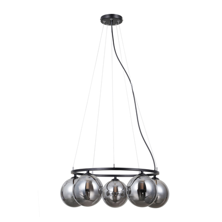 Lampa wisząca Italux PND-1098-5R-BK Czarny mat
