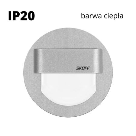 Oprawa schodowa LED Skoff Rueda alu Biała ciepła IP20