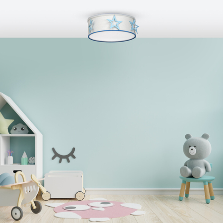 Milagro Lampa sufitowa STAR 2xE27 MLP8281 BIAŁY / NIEBIESKI