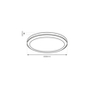 Eko-Light Plafon Vera 24W 4000K Biały IP65 EKP0472 BIAŁY