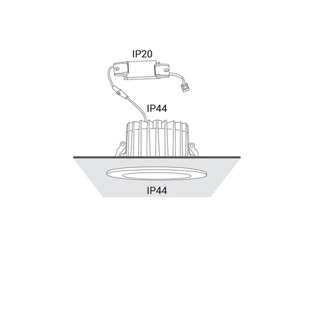 Oprawa wpuszczana CL KEA LED 40W Nowodvorski 8768 biały