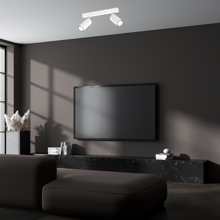 Milagro Lampa sufitowa Hudson 2xGU10 Biały MLP8802 BIAŁY