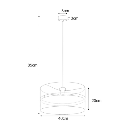 Lampa wisząca Kaja MALAVI K-5501 czarny, złoty