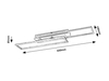 Lampa sufitowa Rabalux Demetrius 71012 srebrny/ szczotkowane aluminium