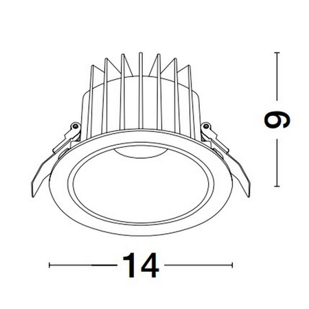 Oczko Luces Exclusivas TORVIAN LE65118 biały