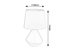 Lampa stołowa Rabalux Wendy 5220 popielaty