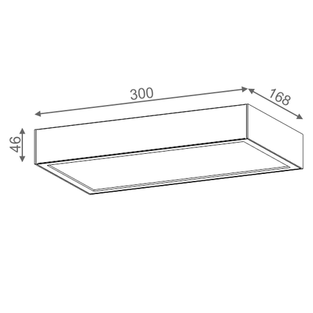 Kinkiet AQForm Slimmer 30 LED Wall Biały Struktura