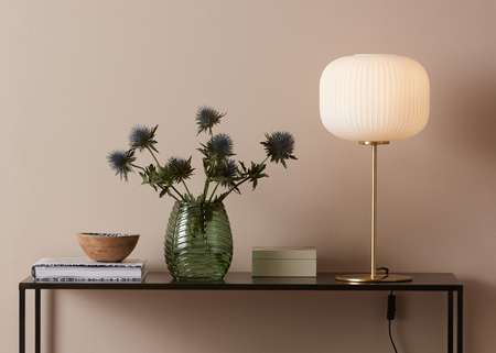 Lampa stołowa Markslöjd SOBER 107819 biały/mosiądz