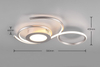 Lampa sufitowa Trio 623410207 srebrny