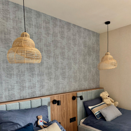 Light Prestige Rattanowa lampa wisząca Shella 40 cm jasne drewno 1xE27 LP-1806/1P 40cm