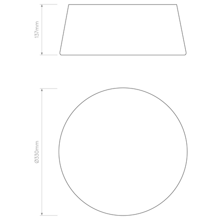 Lampa sufitowa Astro Fife 330 1471006 Piaskowa (Szarobeżowa) Tkanina
