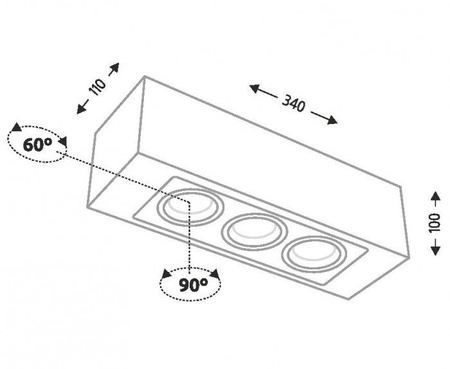 Lampa sufitowa Seto 1138 Shilo