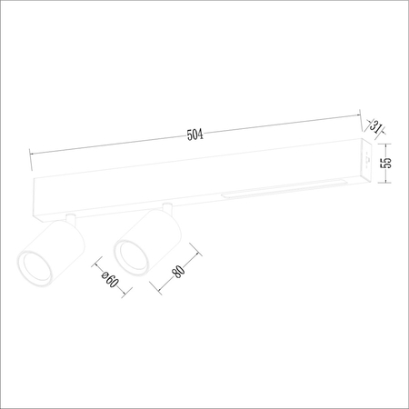 Milagro Lampa Sufitowa Magnet 5W+2xGU10 3000/4000K Biały ML1133 CZARNY