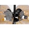 Lampa wisząca Kaja LOGAN K-5368 czarny, bursztynowy