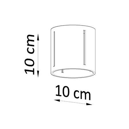 Sollux Lighting Plafon INEZ czarny SL.0356