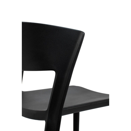 Krzesło JASPER czarne - polipropylen