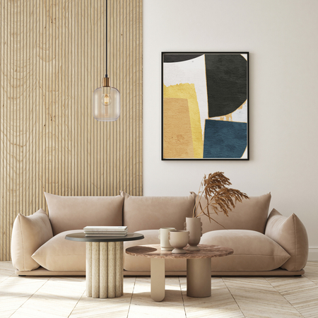 Lampa wisząca Italux Norlis PND-54738A-1-BRO-AMB Złoty, czarny