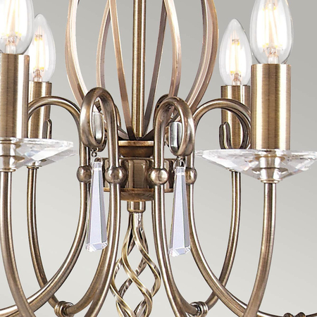 Żyrandol Elstead Lighting Aegean mosiądz AG8-AGED-BRASS